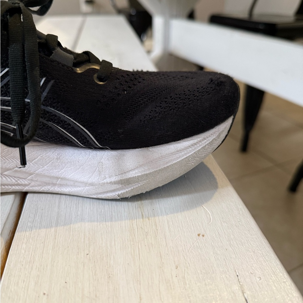 ASICS Black and White Athletic Shoes - Picture 10 of 15